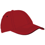6 Panel Microfibre Stitch Cap - Image 2