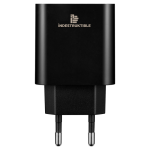 IND 3.1AMP Dual USB Wall Charger With Micro-USB & Type-C Cables - Image 2