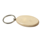 Oval Wooden Keychain - Image 2