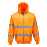 B305-Hi-Vis Zipped Hoodie