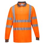 S271-Hi-Vis Cotton Comfort Polo Shirt L/S