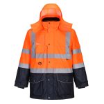 S426-Hi-Vis Breathable 7-in-1 Contrast Traffic Jacket